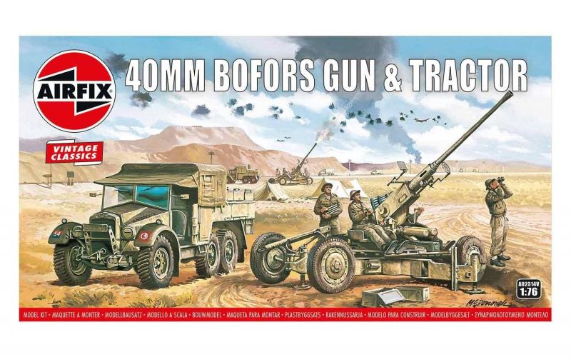 Bofors 40mm Gun & Tractor,Vintage Classi