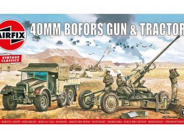 Bofors 40mm Gun & Tractor,Vintage Classi