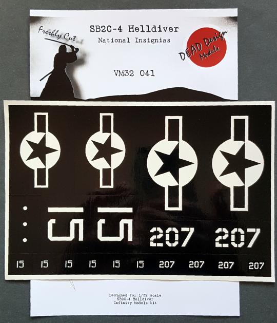 1/32 SB2C-4 Helldiver National Insignias masks