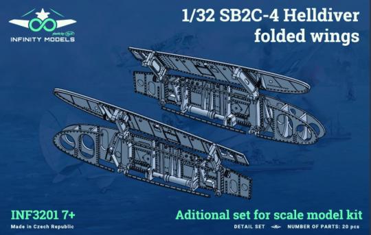 SB2C-4 Helldiver folded wings